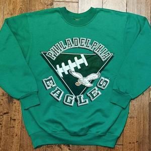 Vtg 1990S Philadelphia Eagles Crew Neck Shirt 90S 80S Tee For Fan Men Women